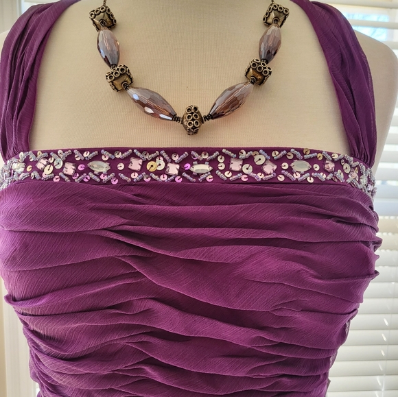 Ignite Evenings by Carol Lin – Purple Evening/Cocktail Dress (Size 12) - Picture 12 of 13